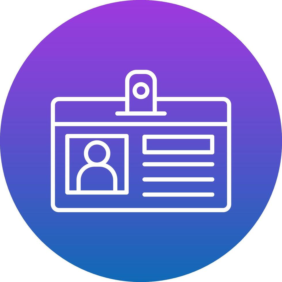 Identification Card Icon Design Symbol vector