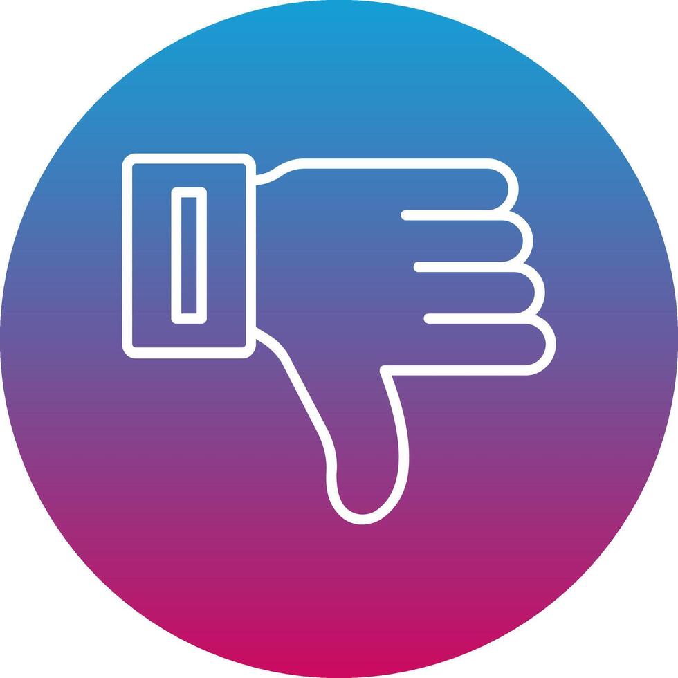 Dislike Icon Design Symbol vector