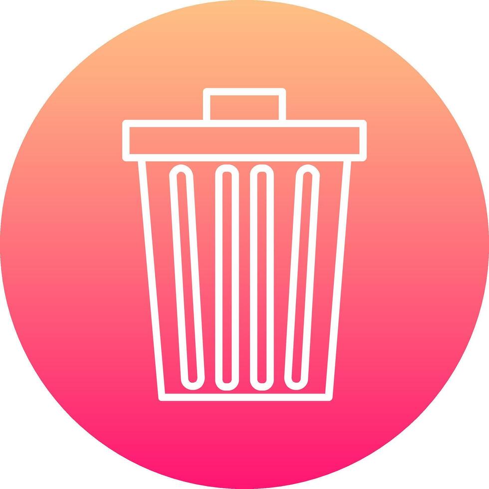 Dustbin Icon Design Symbol vector