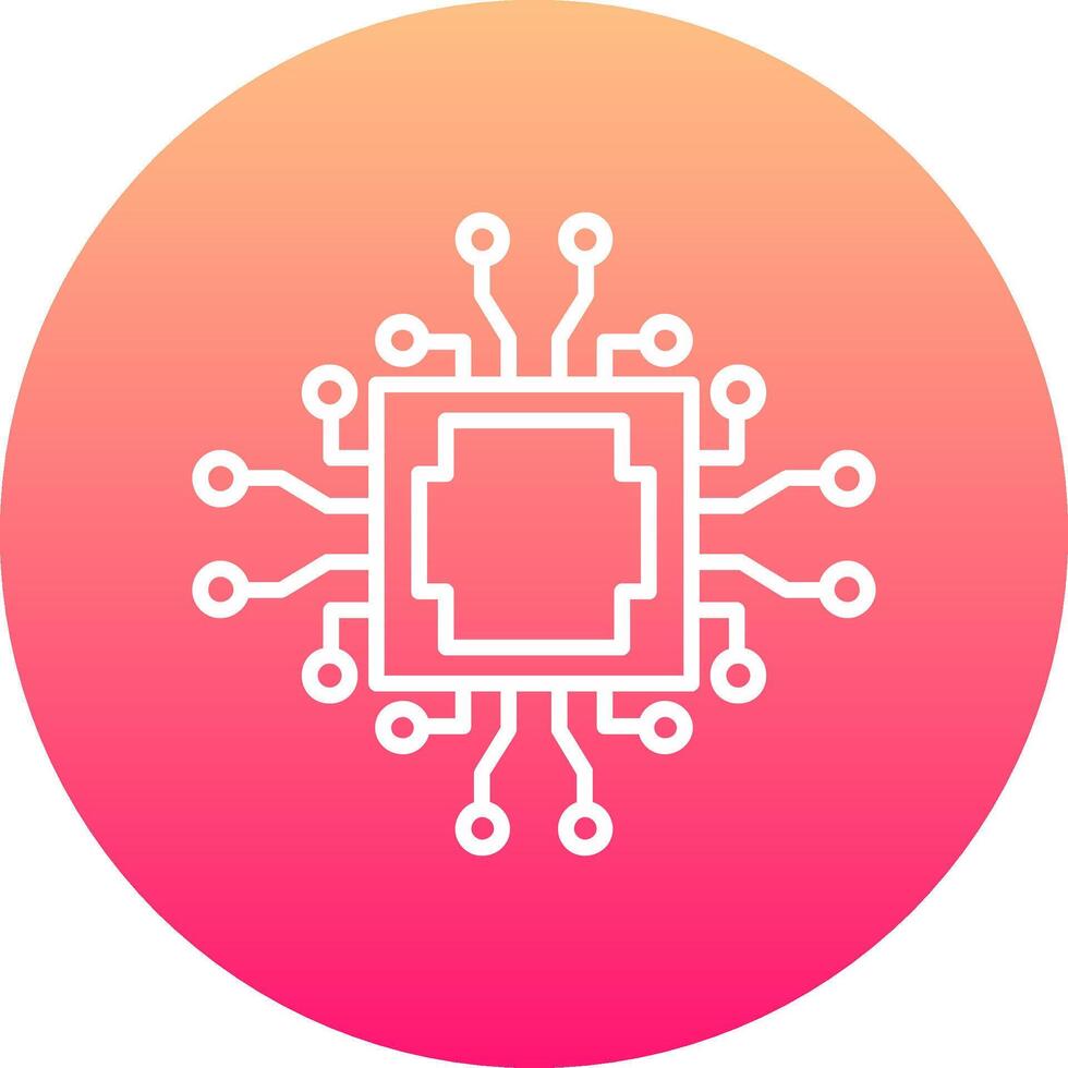 Cpu Icon Design Symbol vector