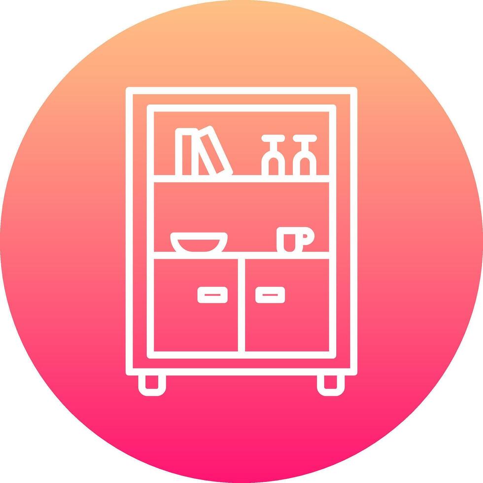 Display Case Icon Design Symbol vector