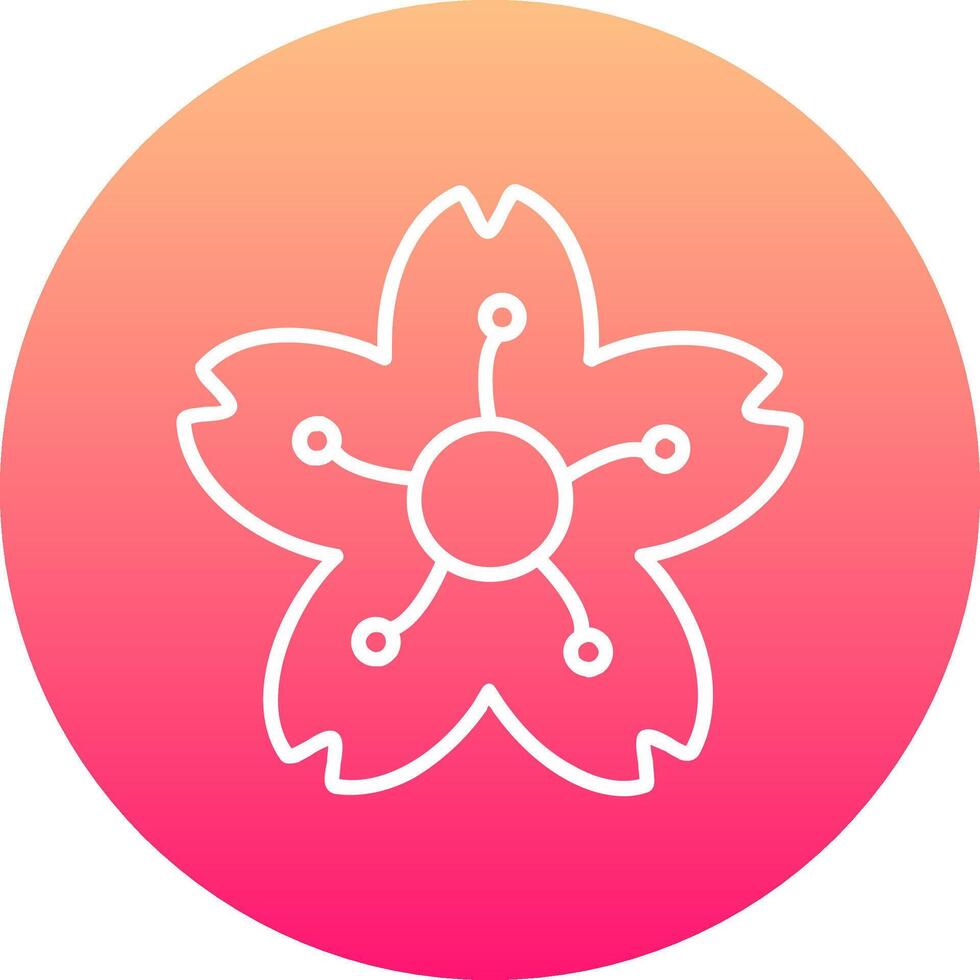 Cherry Blossom Icon Design Symbol vector