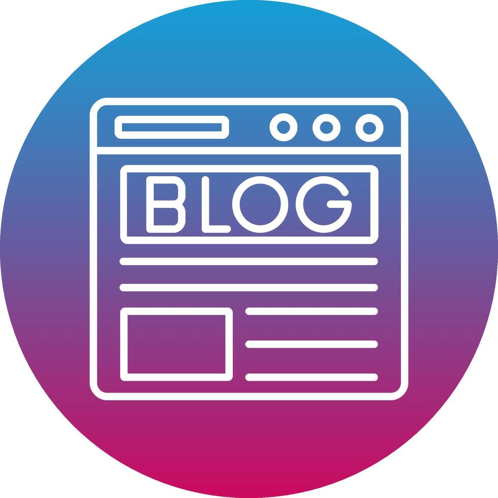Blog Icon Design Symbol vector
