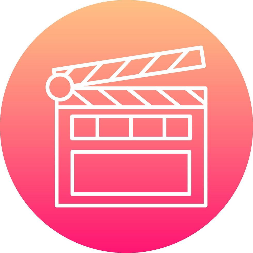 Clapperboard Icon Design Symbol vector