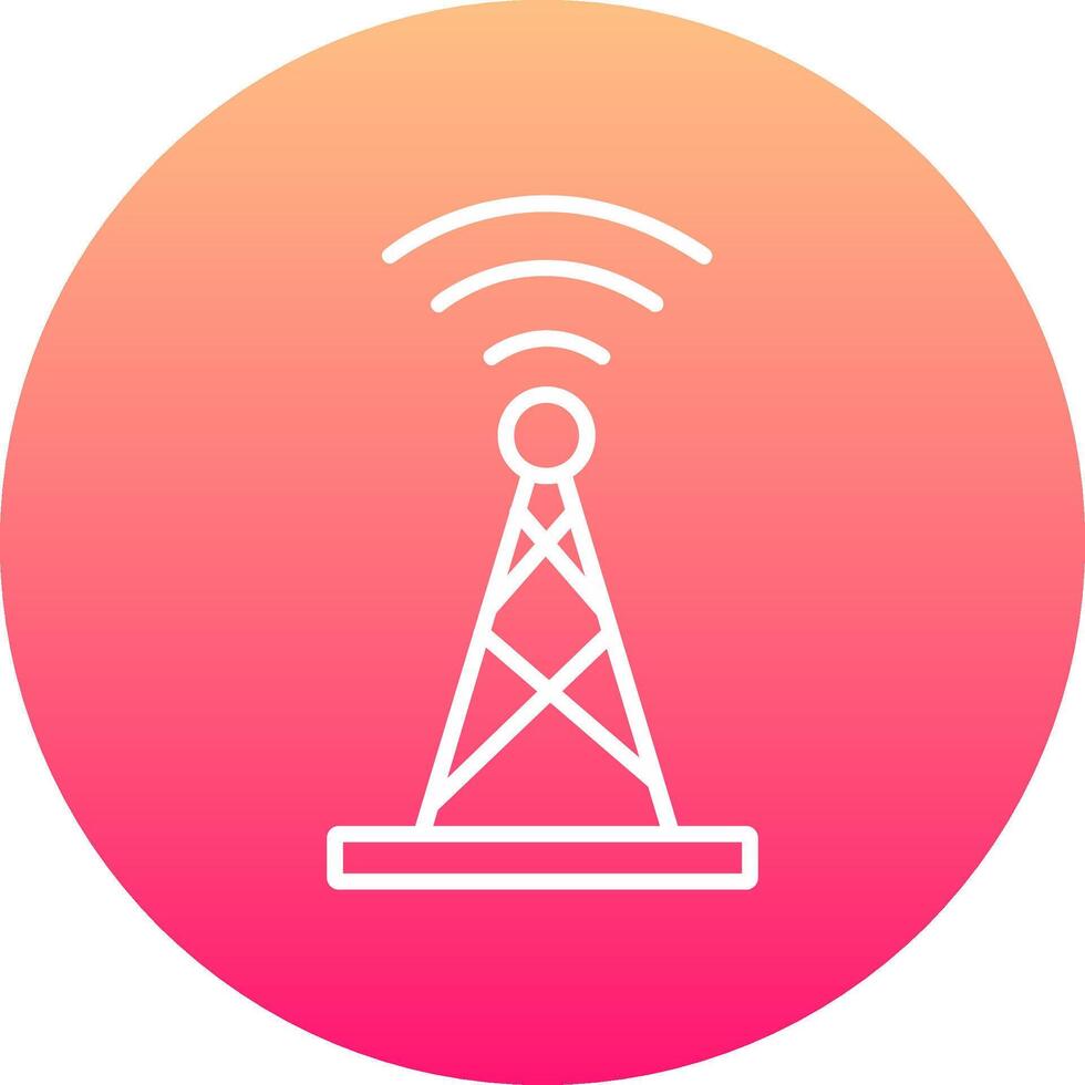 Broadcast Icon Design Symbol vector
