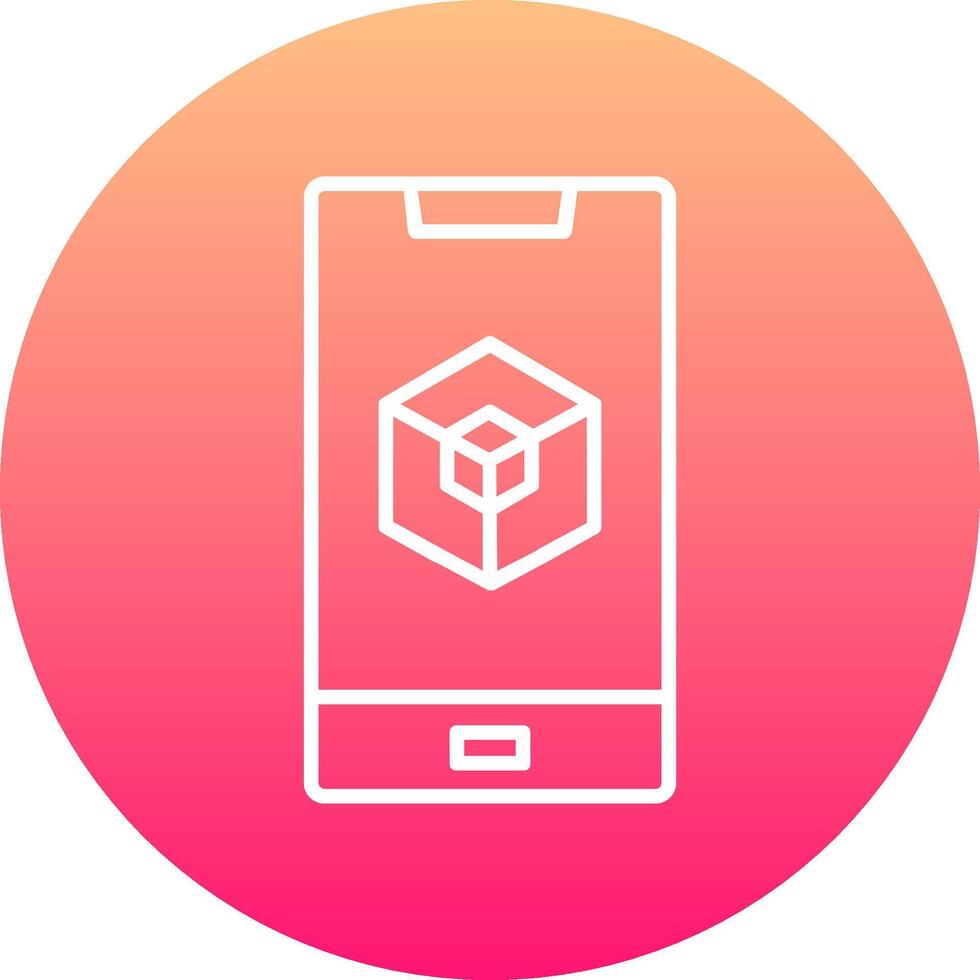 Augmented Reality Icon Design Symbol vector