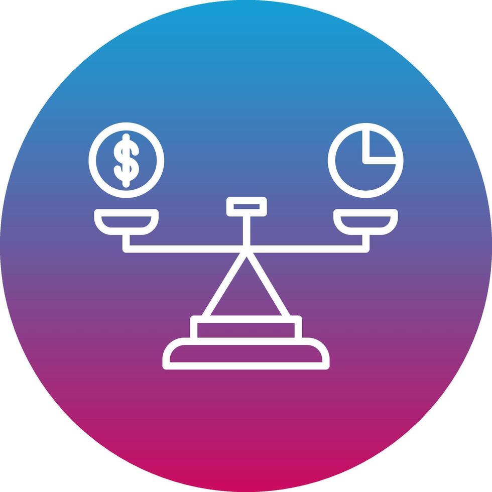 Balance Icon Design Symbol vector