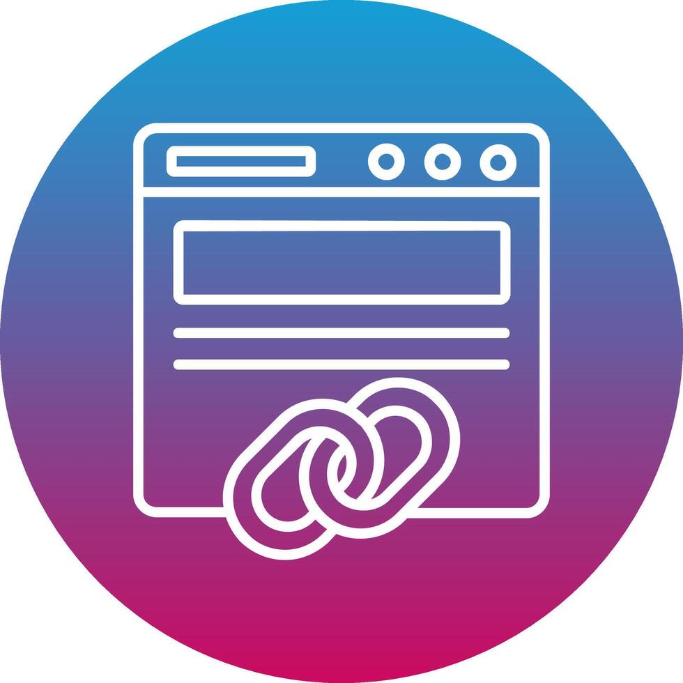 Backlinks Icon Design Symbol vector