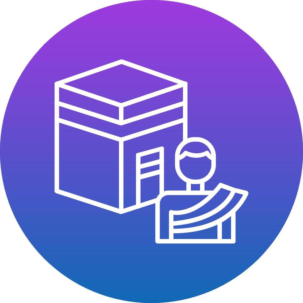 Hajj Icon Design Symbol vector