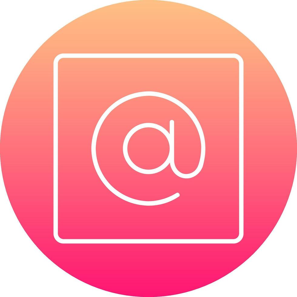 Arroba Icon Design Symbol vector