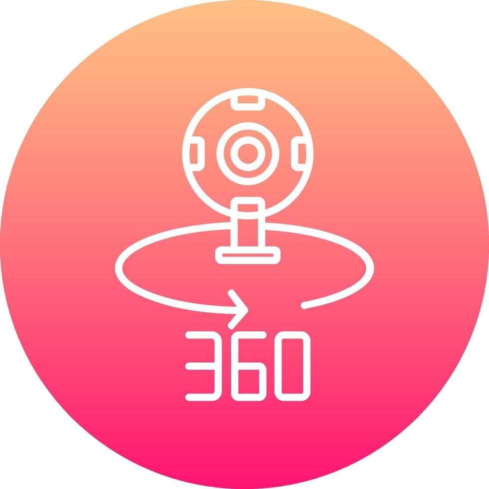 360 Camera Icon Design Symbol vector