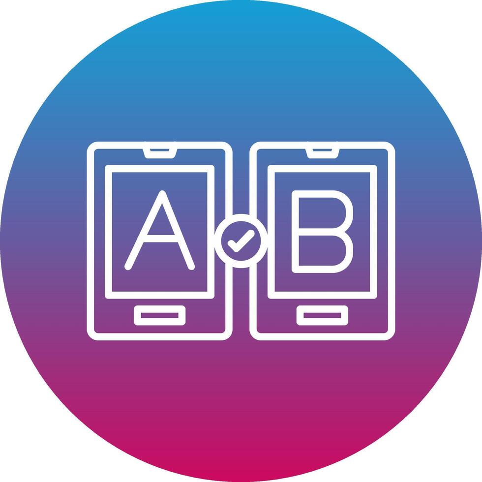 Ab Testing Icon Design Symbol vector