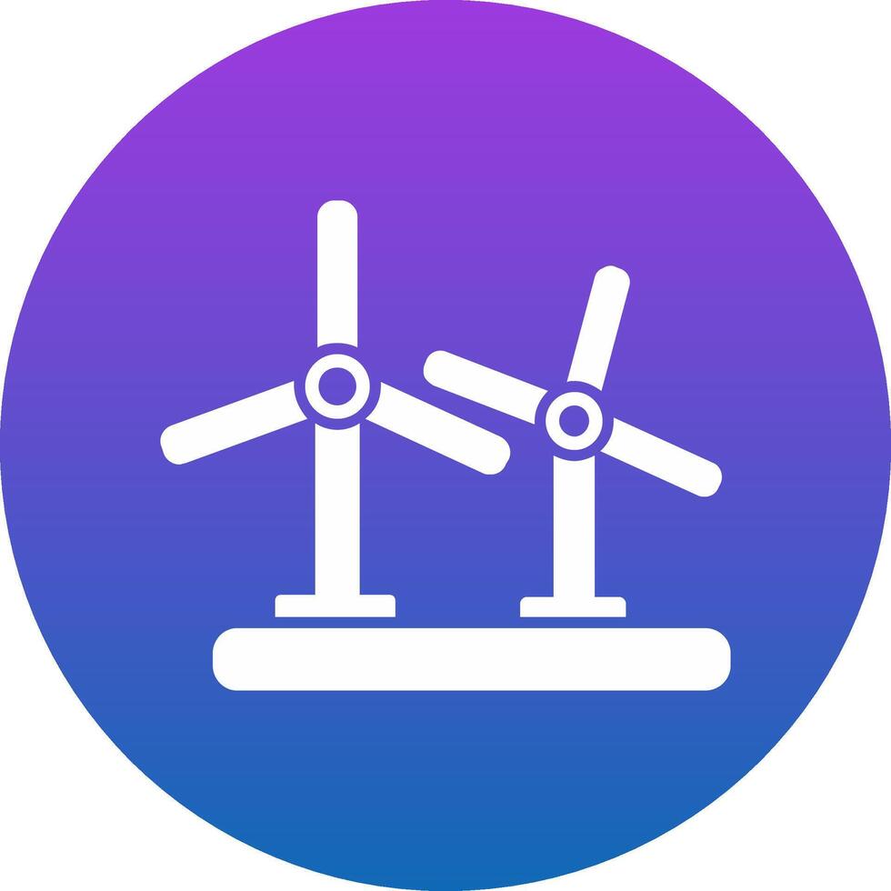 Wind Turbine Icon Design Symbol vector