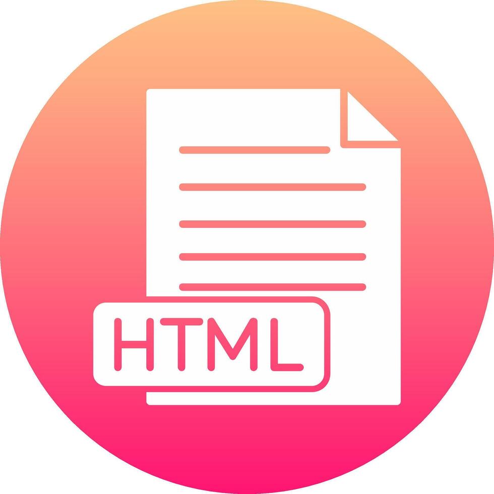 HTML Icon Design Symbol 54373718 Vector Art at Vecteezy