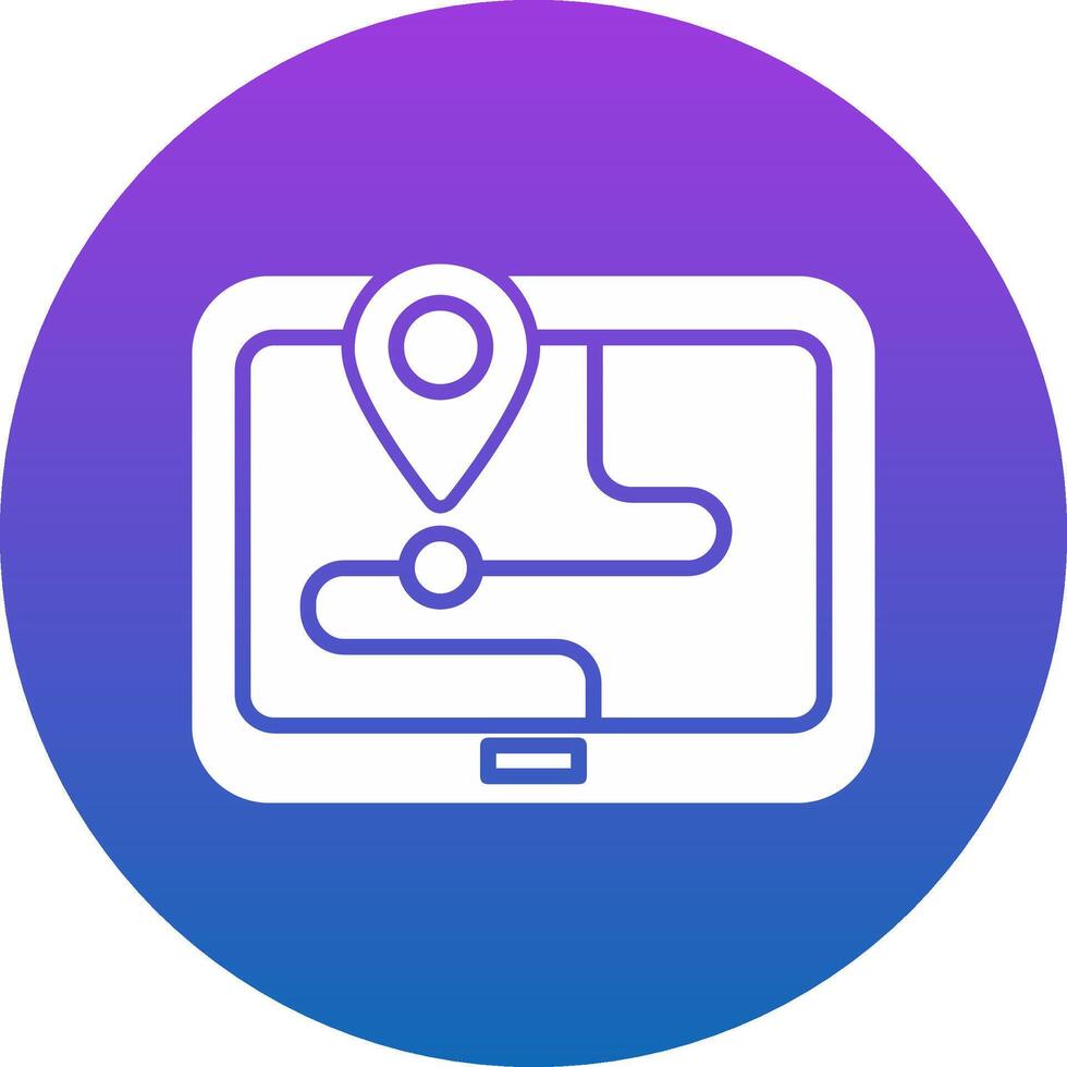 Route Icon Design Symbol vector