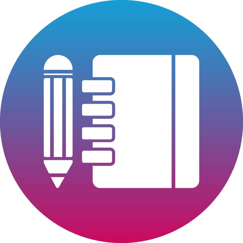 Notebook Icon Design Symbol vector