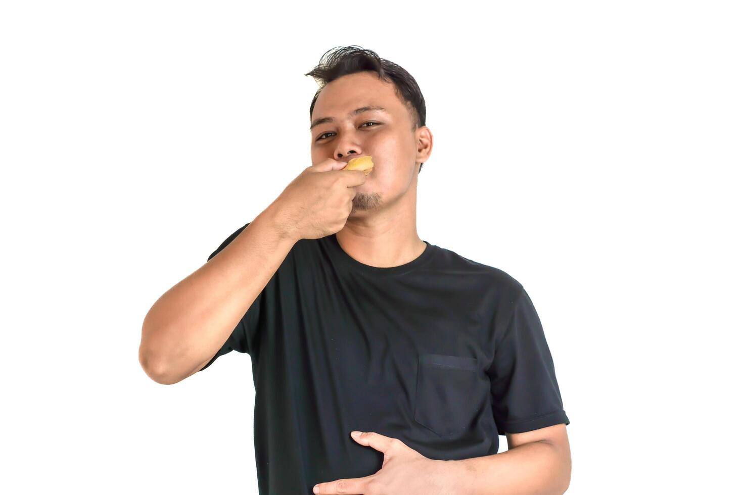 A Moment of Pure Enjoyment with Delicious Pizza Slice photo
