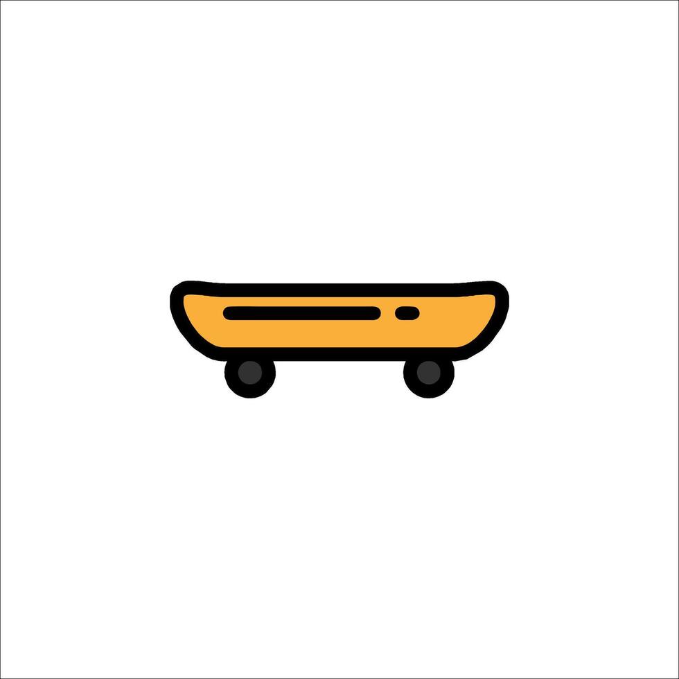 A skateboard icon on a white background vector