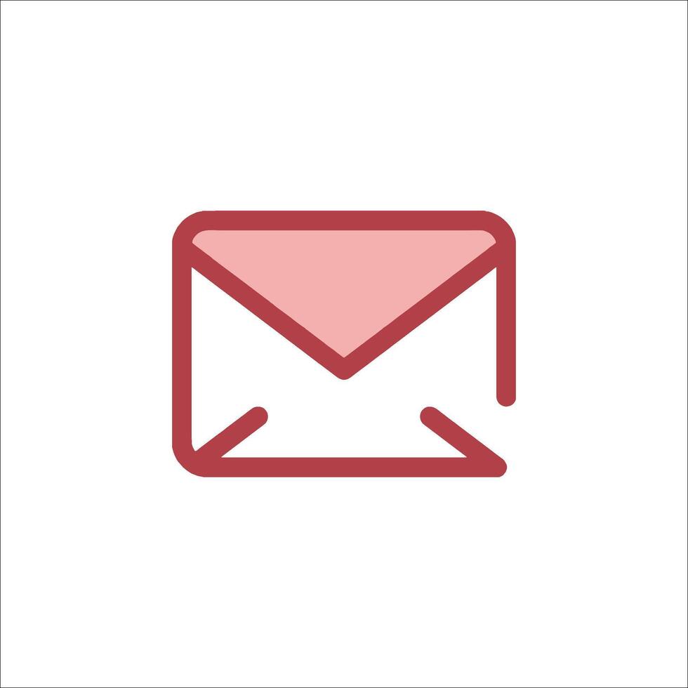 An email icon on a white background vector