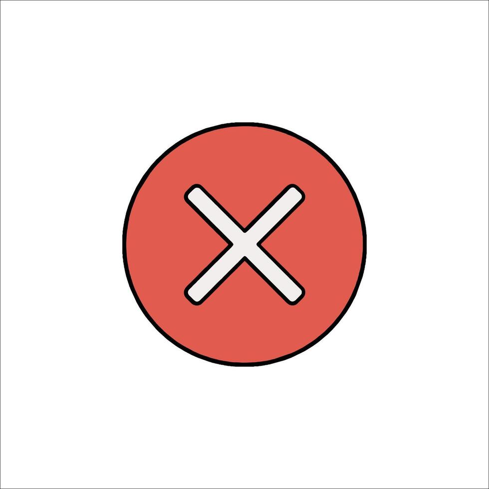 No cross icon vector