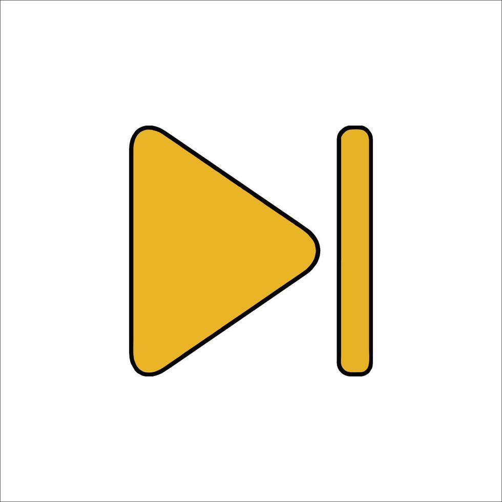 Play button icon vector