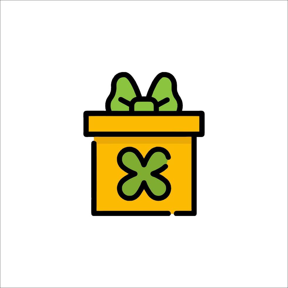 A gift box with a bow on it vector