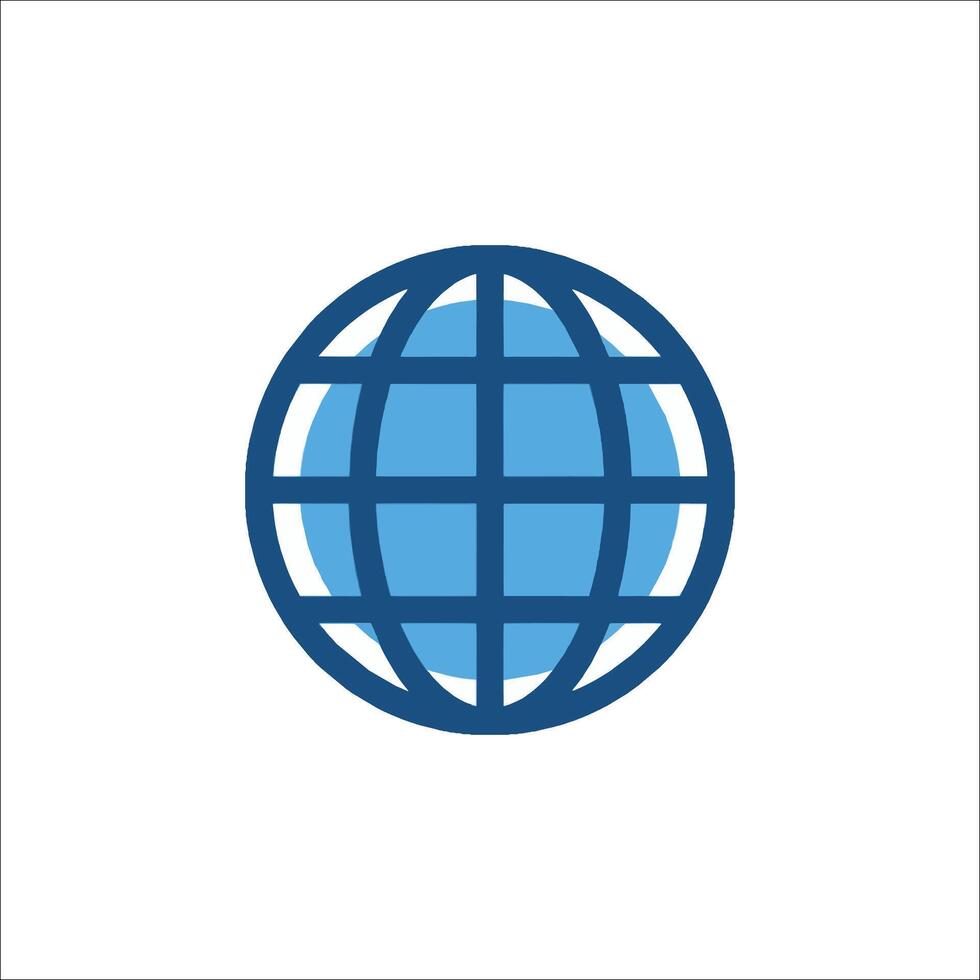 A globe icon on a white background vector