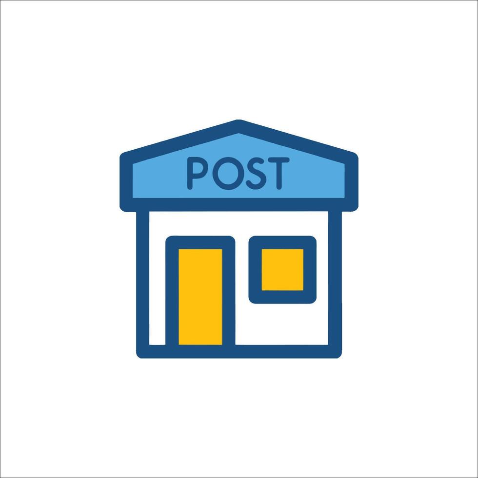 Post office icon illustration vector