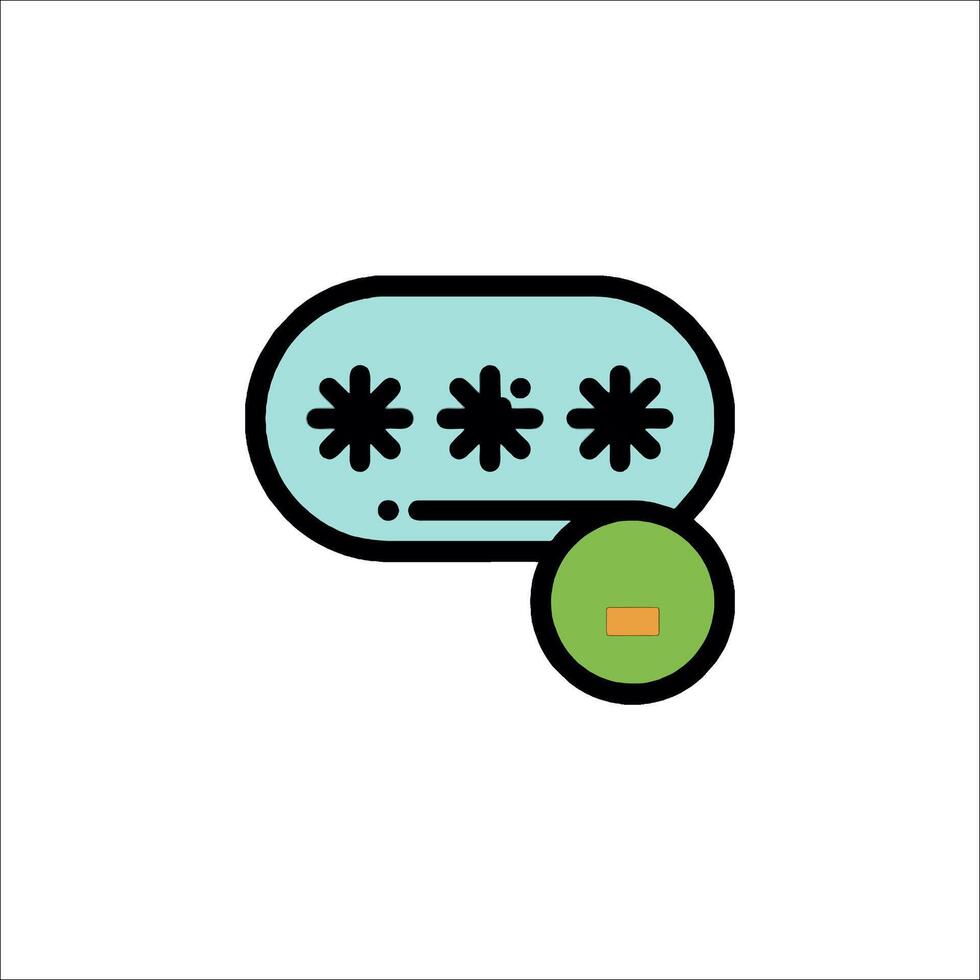 A flat icon of a keypad with four flowers vector