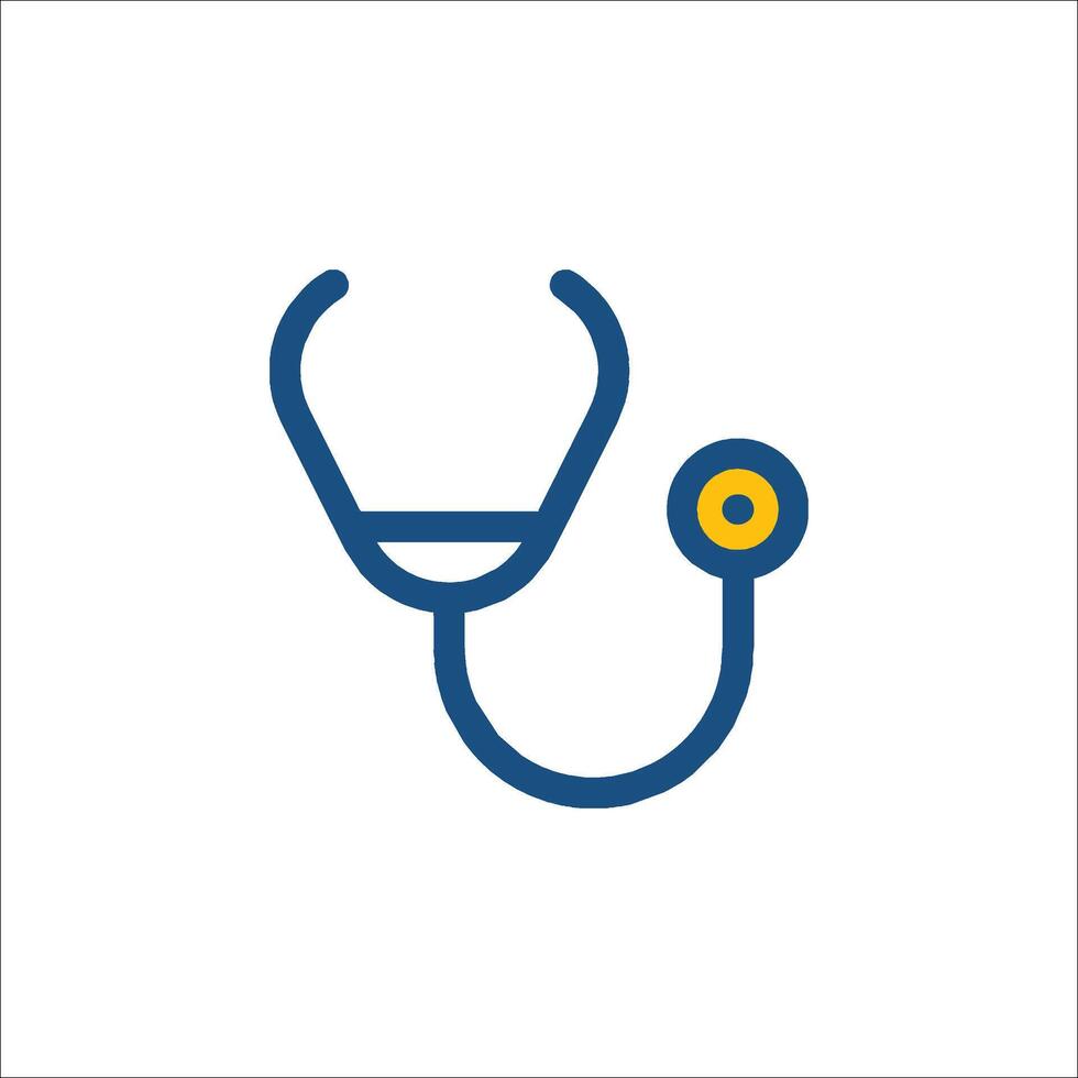 A stethoscope icon on a white background vector