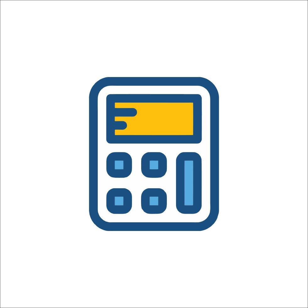 A calculator icon on a white background vector