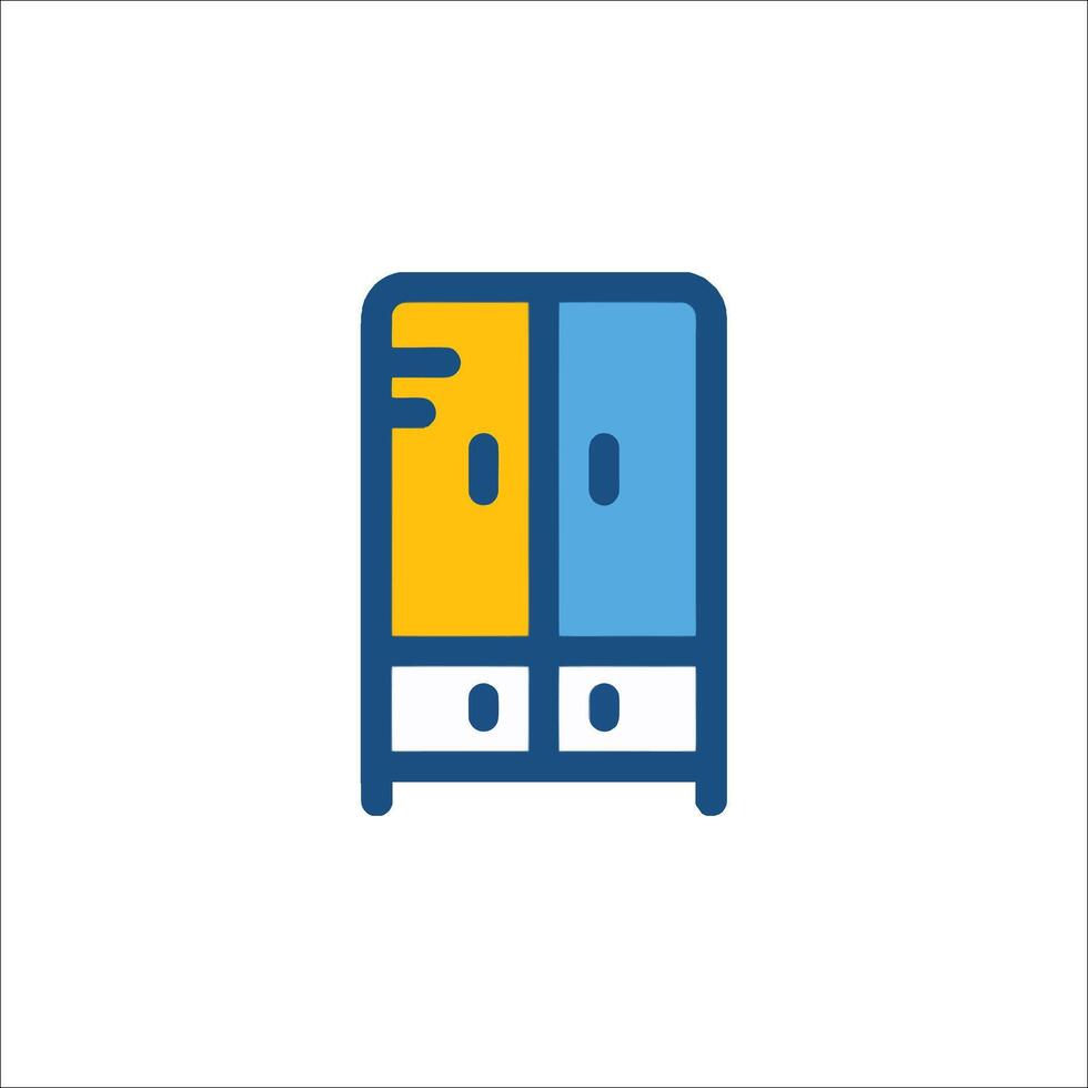Locker icon illustration vector