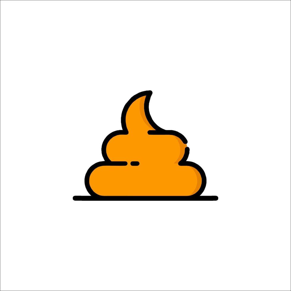 A poop icon on a white background vector
