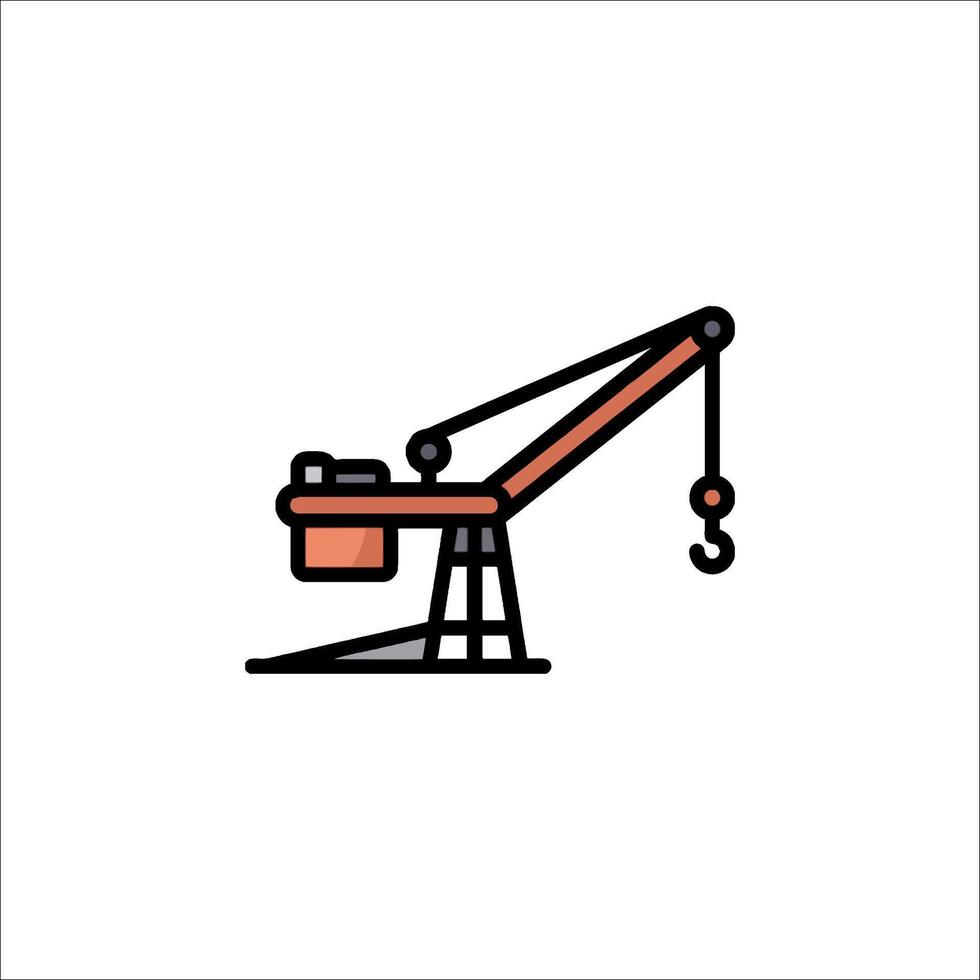 A crane icon on a white background vector