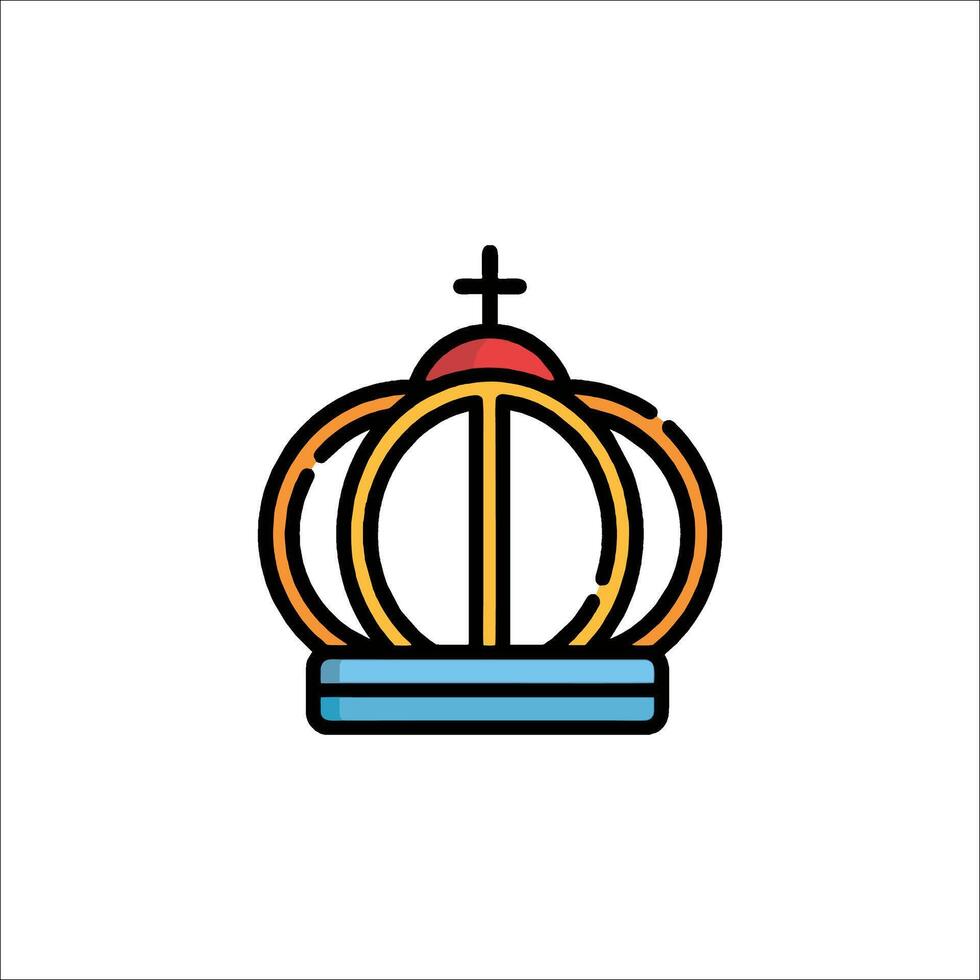 A crown icon on a white background vector