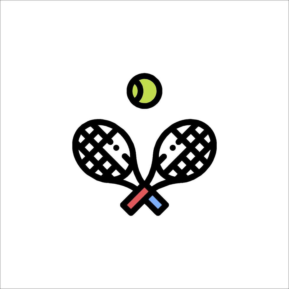 Tennis icon illustration vector