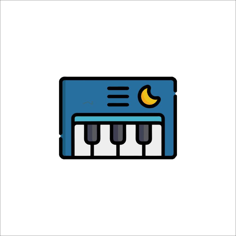 Piano icon illustration vector