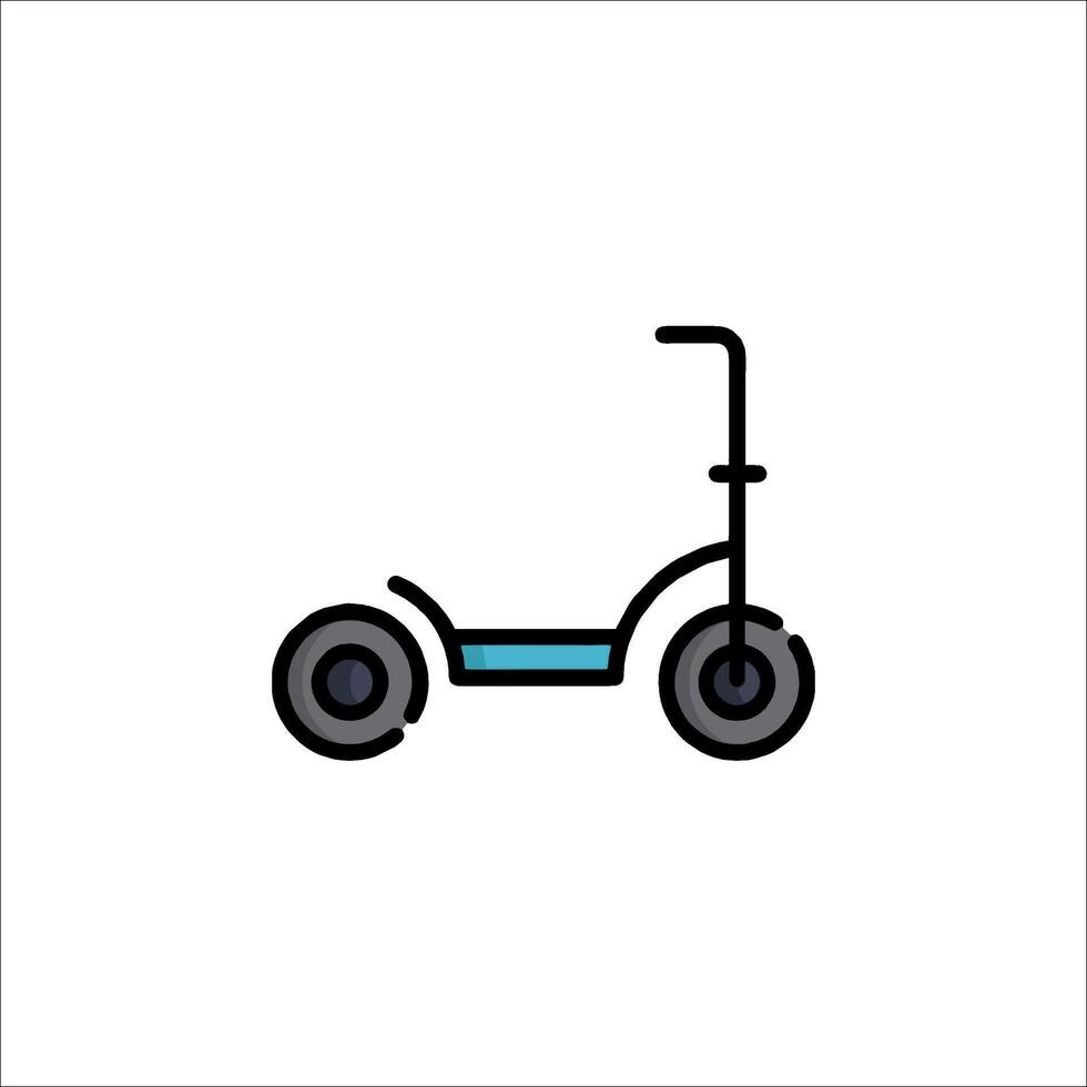 A small electric scooter icon on a white background vector