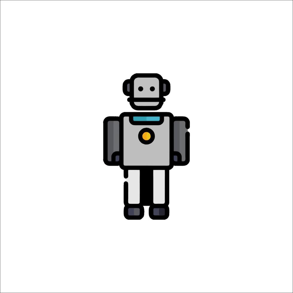 A robot icon on a white background vector
