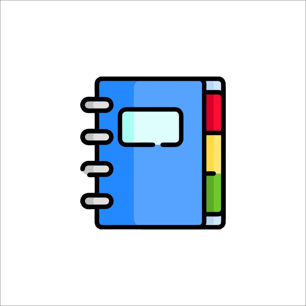 A notebook icon on a white background vector