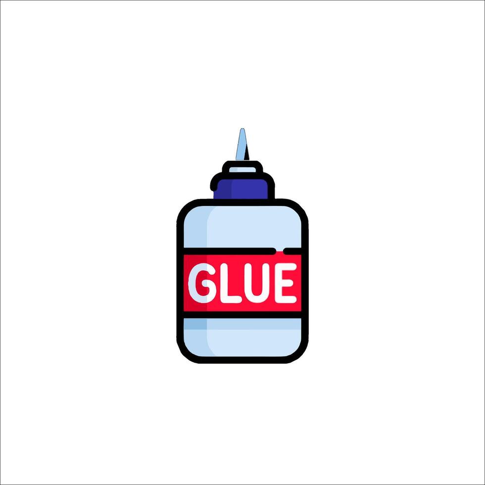 Glue bottle icon vector