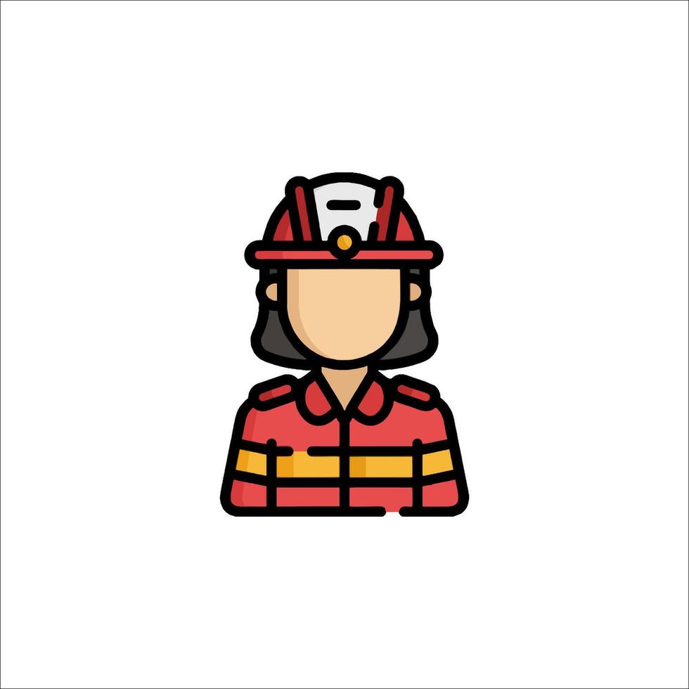 Fireman icon illustration vector