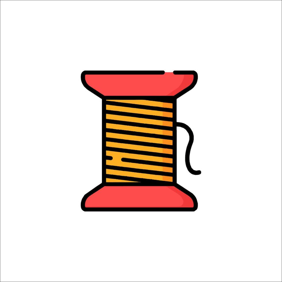 A spool of thread icon on a white background vector