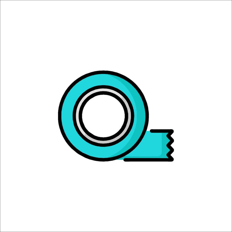 A blue tape icon on a white background vector