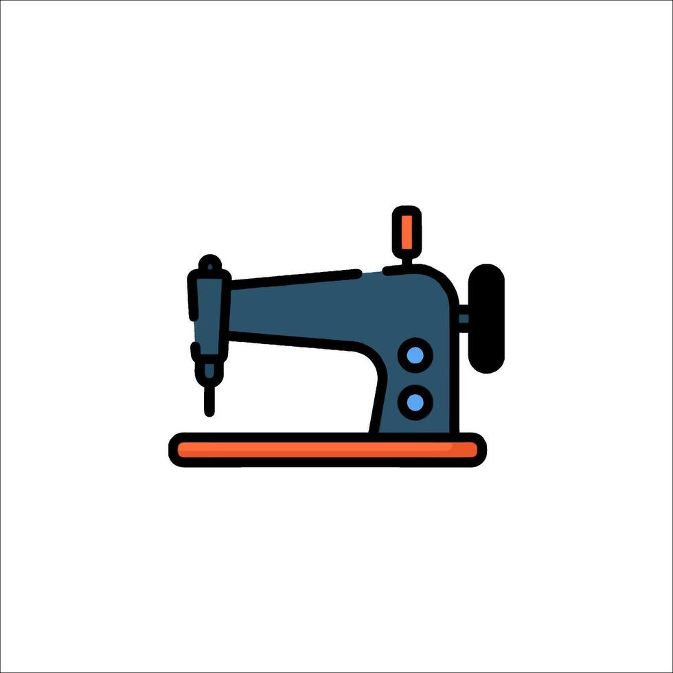 Sewing machine icon illustration vector
