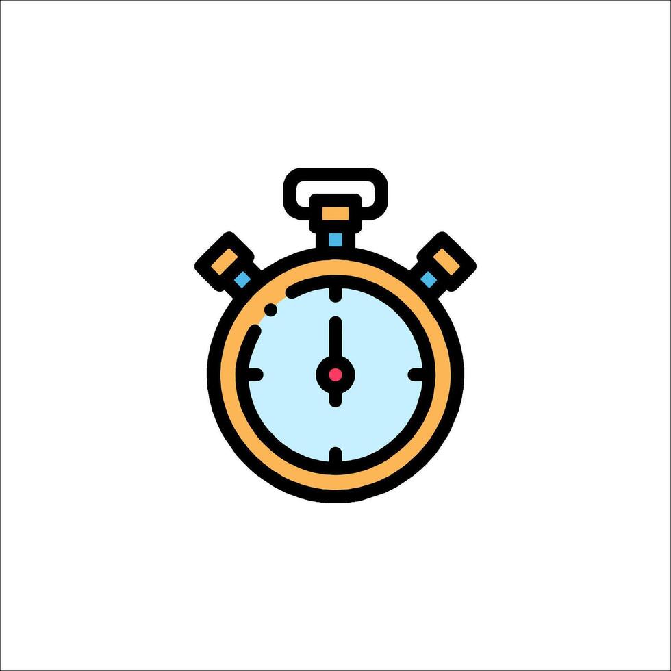 A stopwatch icon on a white background vector