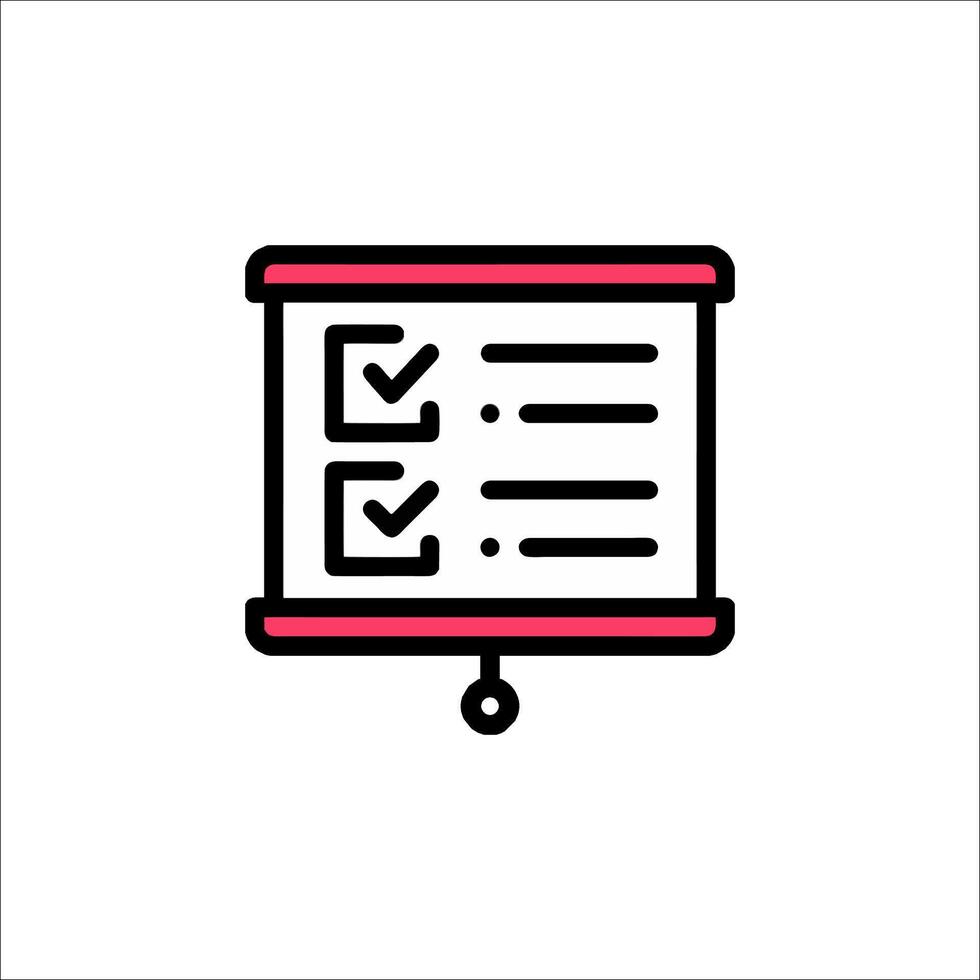 A check list icon on a white background vector