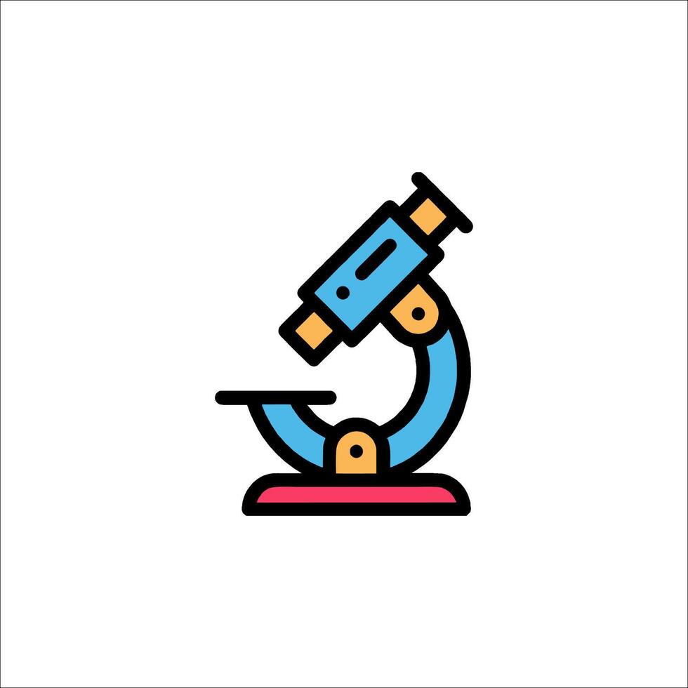 Microscope icon illustration vector