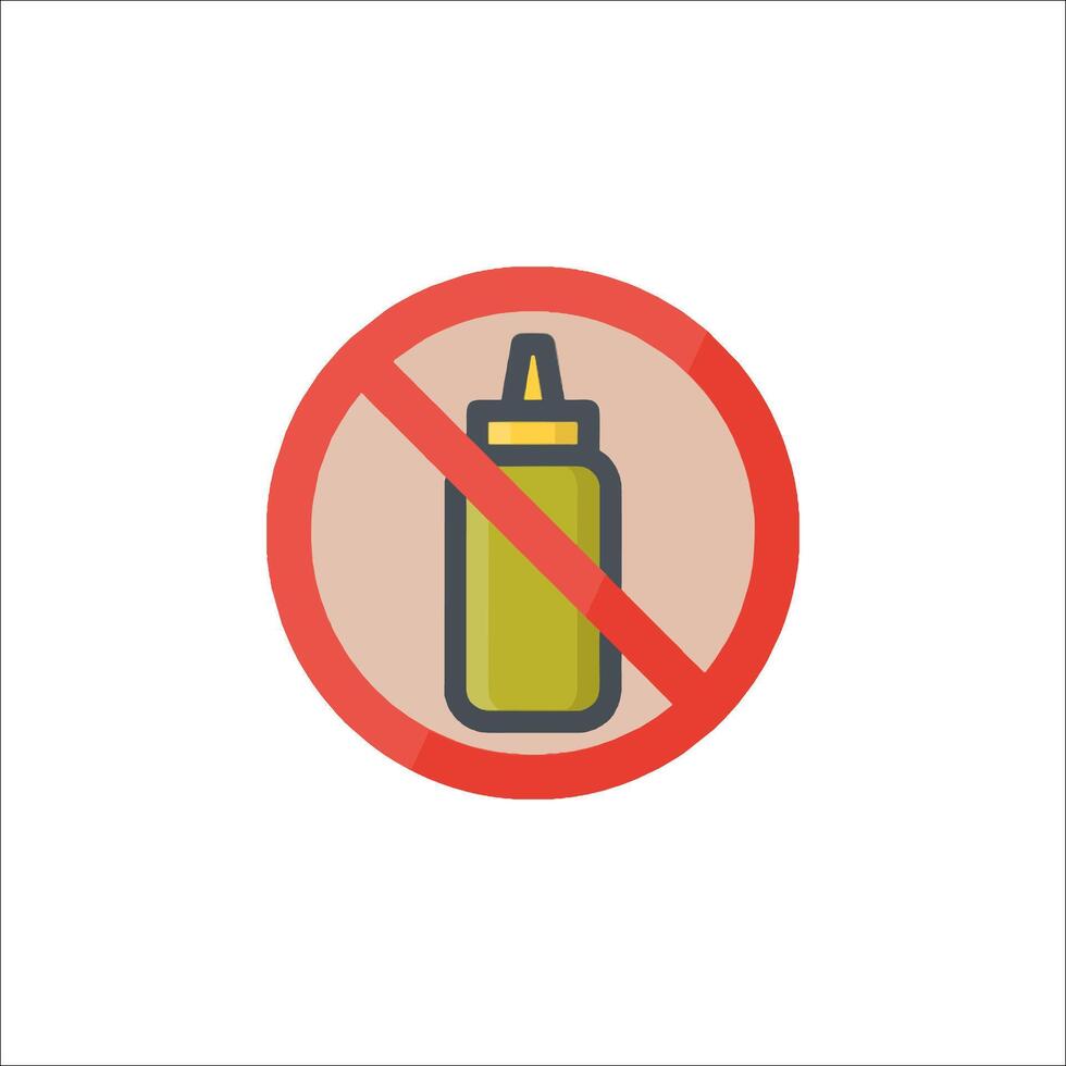 No food sign illustration vector