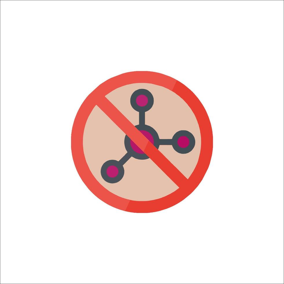 No molecule sign illustration vector